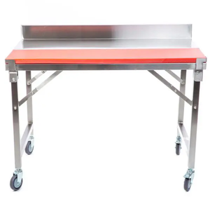 Mesa de Trabajo Plegable y Portátil con Superficie de PE de Grado Alimenticio, Estación de Preparación Móvil para Catering, para Servicio de Alimentos en Restaurantes y Exteriores - Product Image 2