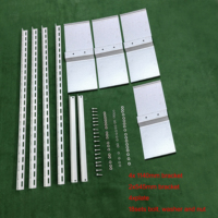 Support de montage triangulaire lesté réglable en alliage d'aluminium léger, surface anodisée, résistance au vent 40 m/s, solaire