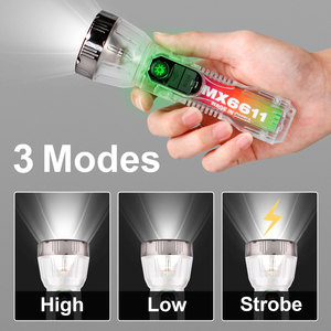 Không thấm nước đa chức năng USB sạc LED Đèn pin năng lượng mặt trời Torch ngân hàng điện cho cắm trại ngoài trời săn bắn đi bộ đường dài IP65 - Product Image 2