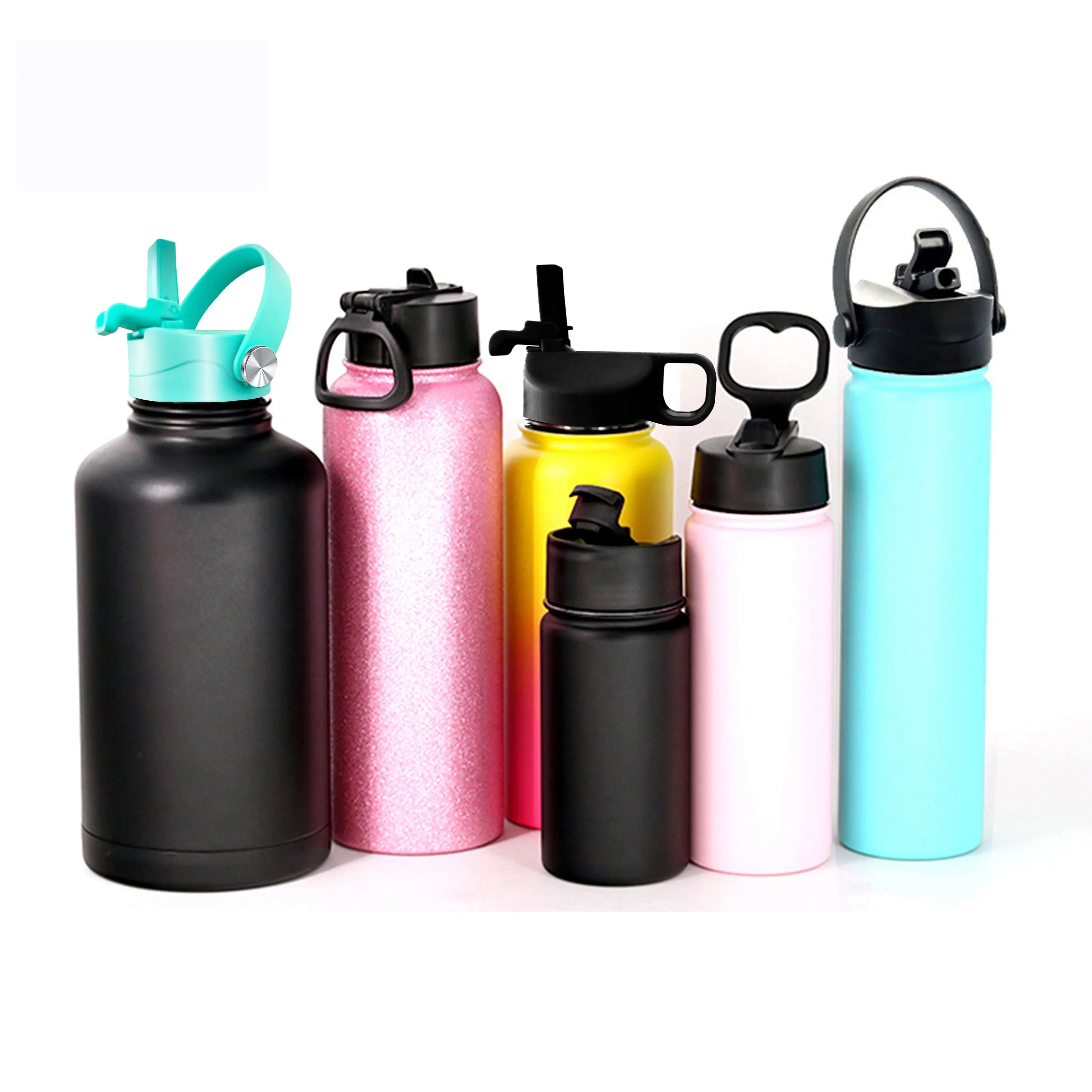 New Patent Design Straw Lid For Hydro Vacuum Flask Sport Stainless Steel Water Bottle Wide Mouth Lid