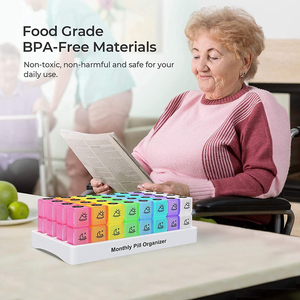 Organizador Portátil <span class=keywords><strong>de</strong></span> Pastillas, Caja Organizadora <span class=keywords><strong>de</strong></span> Pastillas Matutinas y Vespertinas, Almacenamiento <span class=keywords><strong>para</strong></span> 7 Días, 32 Compartimentos, Empaque <span class=keywords><strong>para</strong></span> <span class=keywords><strong>Viajes</strong></span> - Product Image 6
