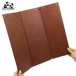 Fábrica de Marcos de Fotos de Cuero PU Personalizados al por Mayor, Marcos de 2, 3 y 4 Páginas, Menú para Hoteles y Restaurantes - Product Image 3