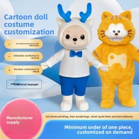 Costume de Mascotte Publicitaire Personnalisé en Mousse 3D Sculptée, Léger et Respirant, en Peluche, Modèle Richy RQ109