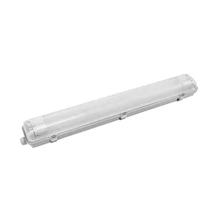 Led Batten Light IP65 IK08 1x136W 2x26W Led Surface Mounted Single T8 Tube Batten Triproof Light Double T8 Fluorescent Lamp