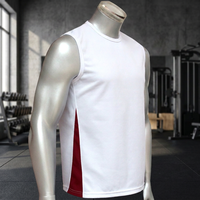 Débardeur athlétique à séchage rapide pour hommes, tricoté, sportif, avec logo personnalisé, pour la gym, 100 % polyester, respirant, vêtements de sport