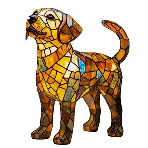 Statuetta in resina a LED luce notturna per gatti e cani serie artistica animale statua creativa per la decorazione della scrivania per animali domestici prodotti elettronici - Product Image 5