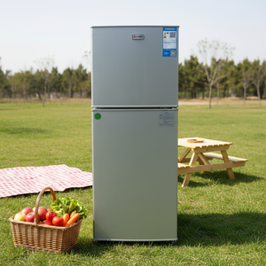 Smart Home French Stainless Steel Double-Door Compressor Top-Freezer <b>Refrigerator</b> 150-199L Energy Grade 1 for Outdoor Stainless - Product Image 6