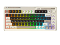 Clavier mécanique personnalisé KZZI K75Lite rétro sans fil tri-mode pour jeux, clavier avec touches remplaçables à chaud, rétroéclairage RGB