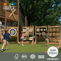 Juego de Lanzamiento de Madera Moderno para Exteriores, Seguro para Preescolar, Juego Combinado para Jardín de Infancia, Guardería y Jardín
