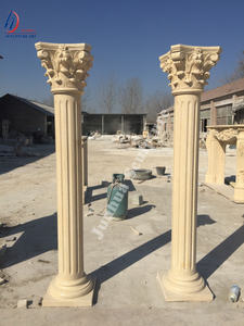 Columna <span class=keywords><strong>de</strong></span> <span class=keywords><strong>Piedra</strong></span> Travertino Cuadrada para Casa, Venta al por Mayor <span class=keywords><strong>de</strong></span> Fábrica a Precio Económico - Product Image 5