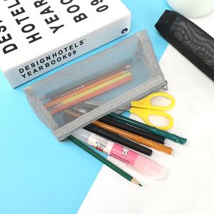 New Design <b>Mini</b> Nylon Mesh Zipper Pouch Pencil Case Durable Transparent Stationery Document <b>Bag</b> for Student - Product Image 4