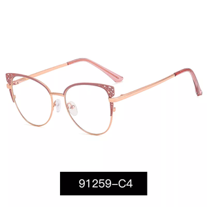 <span class=keywords><strong>Gafas</strong></span> de aleación de lectura <span class=keywords><strong>con</strong></span> <span class=keywords><strong>filtro</strong></span> de luz <span class=keywords><strong>azul</strong></span> para mujer, anteojos para <span class=keywords><strong>presbicia</strong></span> femeninos, montura de ojo de gato hueca, a la moda - Product Image 6