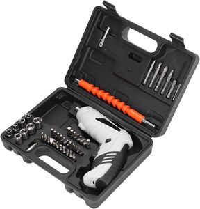 AKX Kit de <span class=keywords><strong>tournevis</strong></span> <span class=keywords><strong>électrique</strong></span> portable 3.6V ABS blanc multi-usage avec interface USB pour le vissage - Product Image 5