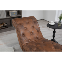 Fauteuil de salon moderne en velours avec chaise longue en bois pour la maison, le bureau ou le salon, idéal pour la détente