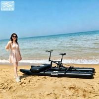 Vélo aquatique SUP Long Pontoon monoplace avec cadre en aluminium et coussin d'air avant, léger, pliable pour la plage, de Chine, Lumark