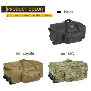 Large Capacity Travel Duffel Bag Tactical Gear Code Alpha Mini <b>Monster</b> Wheeled Suitcases Rolling Deployment Bag - Product Image 4
