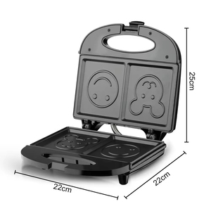 6 in 1 Electric Breakfast Pancake Nut Doughnut Waffle Maker Panini Sandwich Maker 2 Slice Breakfast Maker - Product Image 4