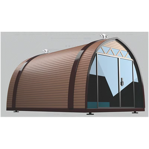 Sauna extérieur portable <span class=keywords><strong>en</strong></span> <span class=keywords><strong>bois</strong></span> rouge personnalisé, nouvelle arrivée, 1 à 2 personnes, tuiles d'asphalte, kit de sauna extérieur <span class=keywords><strong>en</strong></span> hemlock - Product Image 1