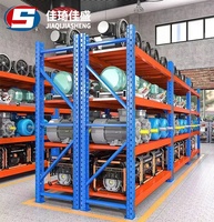 Étagère d'entrepôt en acier réglable, armoire de rangement multi-niveaux, étagère à palettes pour garage et atelier