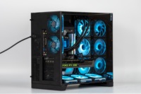 Boîtier de PC tour ATX personnalisé en usine, ordinateur de jeu, boîtier de bureau avec acier et alliage d'aluminium, verre en stock, tout-en-un