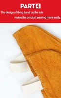 Bottes de travail en cuir en gros, chaussures de protection pour la soudure, bottes de sécurité pour les travailleurs