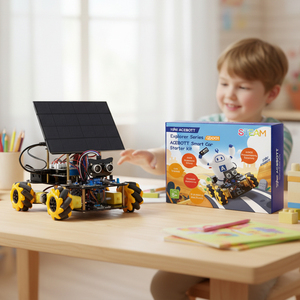 ACEBOTT Kit de Coche Robótico Solar Hecho en China, Juguete Educativo DIY con Código Python para Niños, ESP32 4WD, Juguetes Educativos STEM para QD001/QD008, Kit de Robótica - Product Image 1