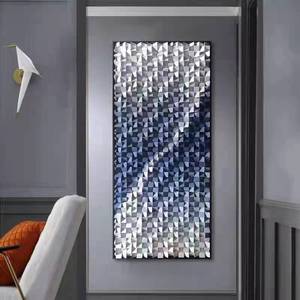 Panel de mosaico 3D de madera para decoración de pasillo, pintura decorativa de lujo, arte moderno, vista al <span class=keywords><strong>mar</strong></span>, decoración de pared interior - Product Image 1