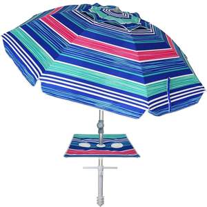 Parasols de plage à <span class=keywords><strong>angle</strong></span> <span class=keywords><strong>d</strong></span>'inclinaison réglable avec <span class=keywords><strong>porte</strong></span>-gobelet, pour l'extérieur, 200cm - Product Image 2