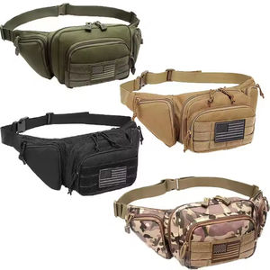 Sac de Poitrine Tactique Militaire Extérieur Imperméable de Haute Qualité avec Fermeture Éclair, Léger et Portable, Sac Banane OEM, Sac Ceinture - Product Image 1