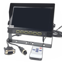 7 pouces moniteur étanche VGA Aviation Interface connecter MDVR Mobile DVR véhicule caméra LCD TFT IPS usine