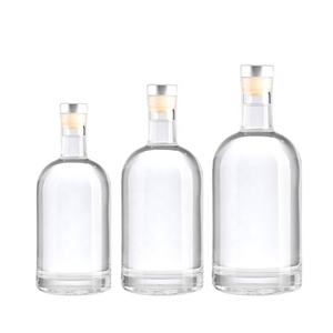 200ml 350ml 500ml 1l Botellas De <span class=keywords><strong>Cristal</strong></span> <span class=keywords><strong>bottiglia</strong></span> di vetro trasparente Botellas De <span class=keywords><strong>Cristal</strong></span> Para Licor <span class=keywords><strong>bottiglia</strong></span> di Vodka liquore personalizzata - Product Image 1