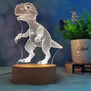 Новый креативный 3D светодиодный иллюзионный ночник USB пульт дистанционного управления ночные огни спальни - Product Image 1