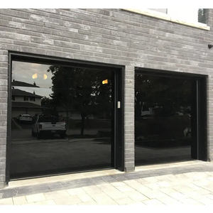 Porte <span class=keywords><strong>de</strong></span> <span class=keywords><strong>garage</strong></span> industrielle professionnelle <span class=keywords><strong>de</strong></span> haute qualité, sans cadre, en aluminium, avec verre réfléchissant miroir, fonction antivol, pour usage en villa - Product Image 6