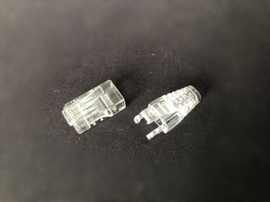 Stivale trasparente con artiglio RJ45 per <span class=keywords><strong>Cat.5e</strong></span> o Cat6 Utp o Stp con tappo di protezione per cordoncino - Product Image 6