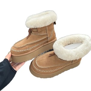 Botas de Invierno Clásicas para Mujer, Diseño Nuevo 2026, Alta Calidad, Casuales, para Interiores y Exteriores, de Satén y Gamuza, con Forro de Piel - Product Image 4