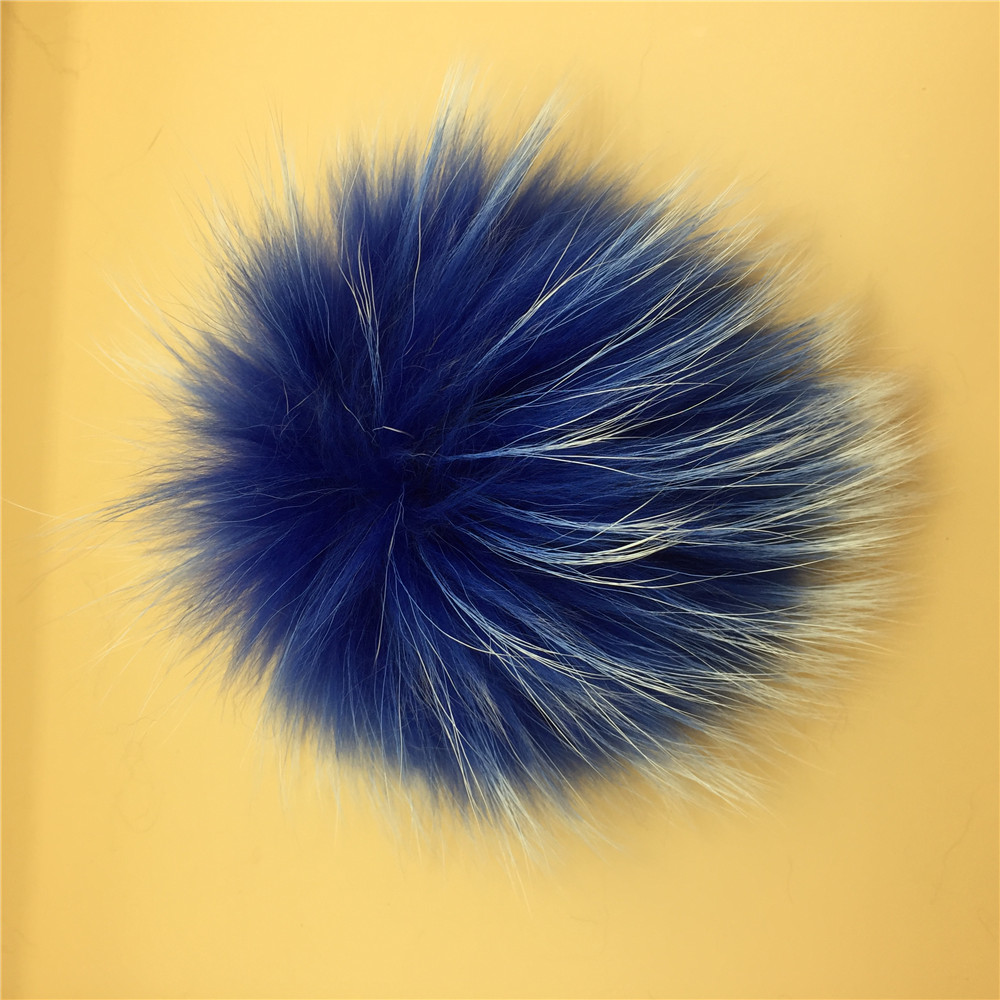 15 см белый наконечник, помпон из натурального меха для шляп, брелоки, индивидуальный пушистый красочный меховой помпон для шапок