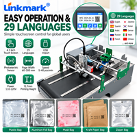 Machine de codage automatique avec alimentateur et imprimante jet d'encre TIJ de bureau pour l'impression de date et de lot sur sachets, sacs et cartes