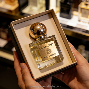 Flacon de parfum en verre transparent carré vide à sertir, best-seller, 50 ml, boîte cadeau avec couvercle en bois carré - Product Image 6