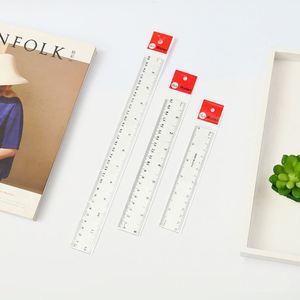 Regla Recta Transparente de Plástico de 30 cm para Dibujo, Material Escolar, en Oferta - Product Image 2