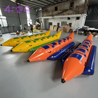 Équipement d'été pour parc aquatique Poisson volant Bananier 5 passagers Banana Boat gonflable