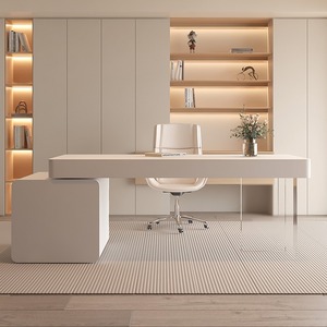 Muebles de oficina ejecutivos minimalistas duraderos para el hogar, escritorio de mesa para presidente y gerente - Product Image 4