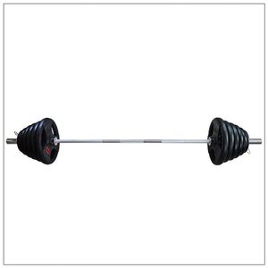 Fitness de levantamiento de pesas de triple agarre recubierta de goma de la placa de peso barra <span class=keywords><strong>discos</strong></span> - Product Image 1
