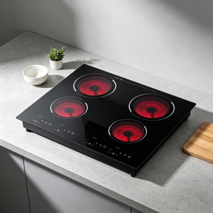 Table <span class=keywords><strong>de</strong></span> <span class=keywords><strong>cuisson</strong></span> à induction électrique encastrable noire avec commande tactile, 4 brûleurs, <span class=keywords><strong>plaque</strong></span> <span class=keywords><strong>en</strong></span> <span class=keywords><strong>verre</strong></span>, écran tactile, <span class=keywords><strong>plaque</strong></span> <span class=keywords><strong>de</strong></span> <span class=keywords><strong>cuisson</strong></span> haut <span class=keywords><strong>de</strong></span> gamme - Product Image 6