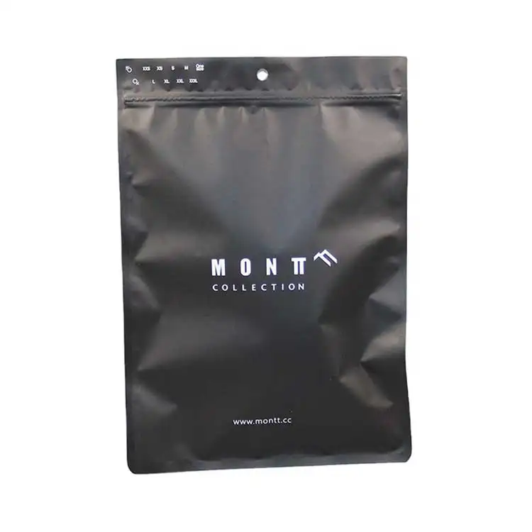 Clothes Packaging Bags Custom LOGO Clear Zip Lock Plastic Underwear Zipper Swimming Clothes Packaging Bag