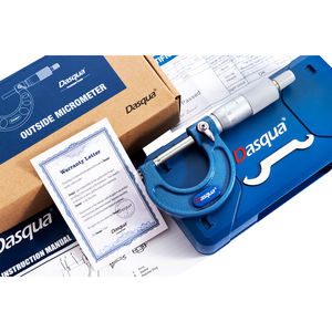 DASQUA micrometro esterno Ultra-precisione di qualità industriale <span class=keywords><strong>0</strong></span>-25mm con mandrino in acciaio inossidabile e punte in metallo duro - Product Image 6