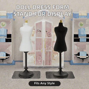 Support de Mannequin Miniature en Résine pour Robes de Poupées, Présentoir à Vêtements pour Maison de Poupées et Projets DIY - Product Image 2