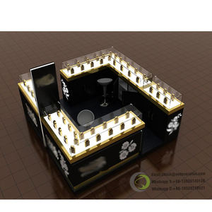 Kiosque de parfum au détail décoration de disposition parfum de luxe led vitrine kiosque de parfum pour centre commercial - Product Image 1