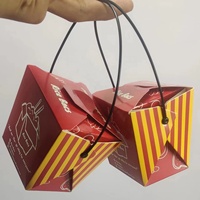 Take Away Lunch Bento Disposable Food Paper Packaging 16oz 26oz 32oz Rice Spaghetti Instant Noodle Box Embossing Luxury