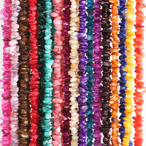 Perles de coquillages multicolores et gravier poli Zhubi |   Matériaux de <span class=keywords><strong>bijoux</strong></span> DIY de style plage énergétique de yoga transfrontalier en gros - Product Image 4