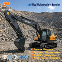 Excavator Crawler Sedang Hyundai HX200 20 Ton dengan Mesin, Gearbox & Pompa Hidrolik